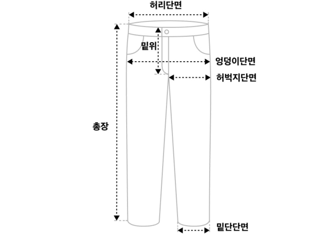 믹스드 절개 와이드 데님 팬츠 워시드블루 상품이미지4