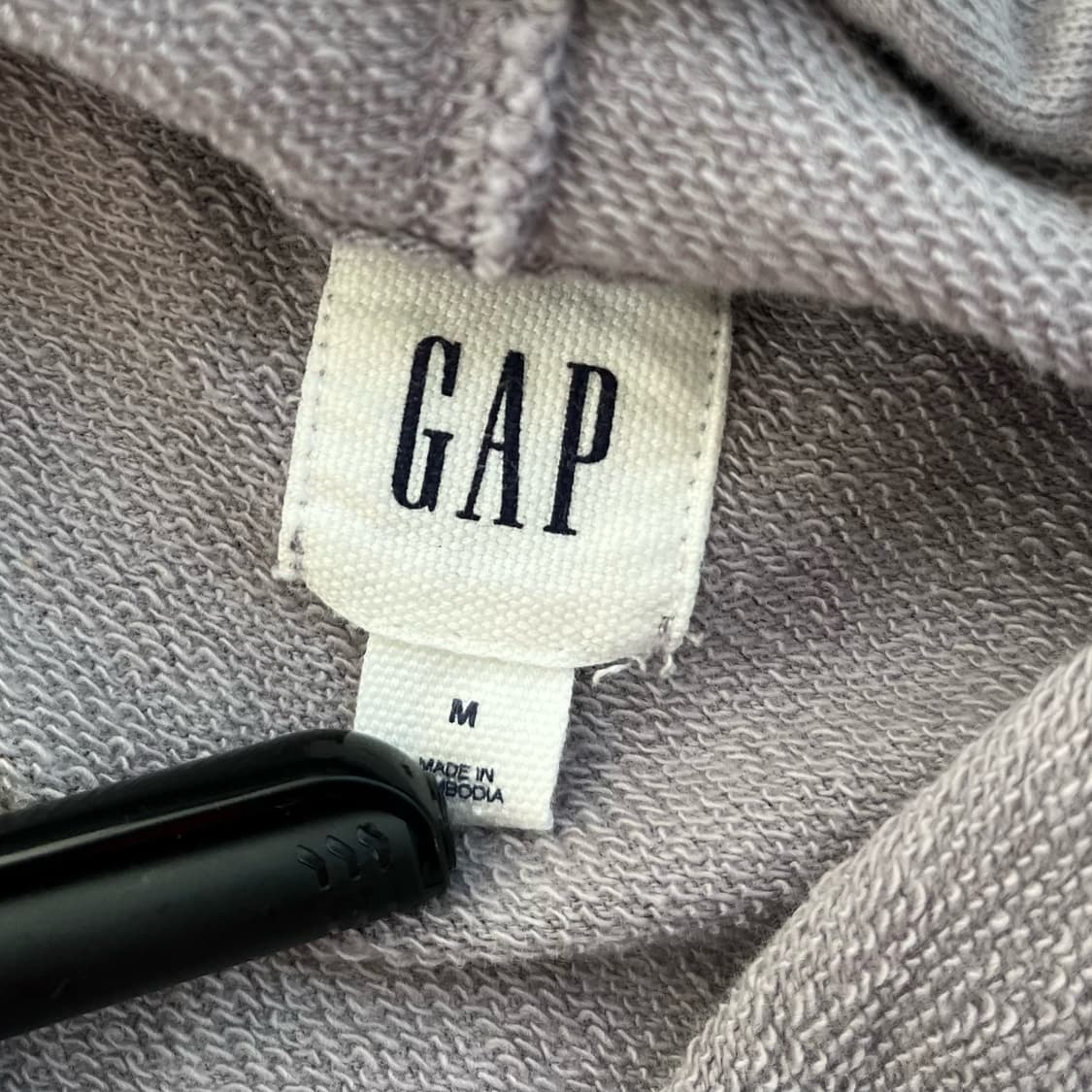 갭 루즈핏 연보라 스웻 후드 상품이미지5