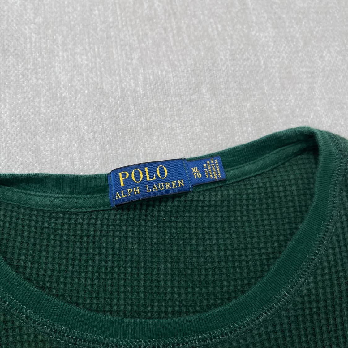 95 폴로랄프로렌 신형 와플 그린 롱슬리브 상품이미지3