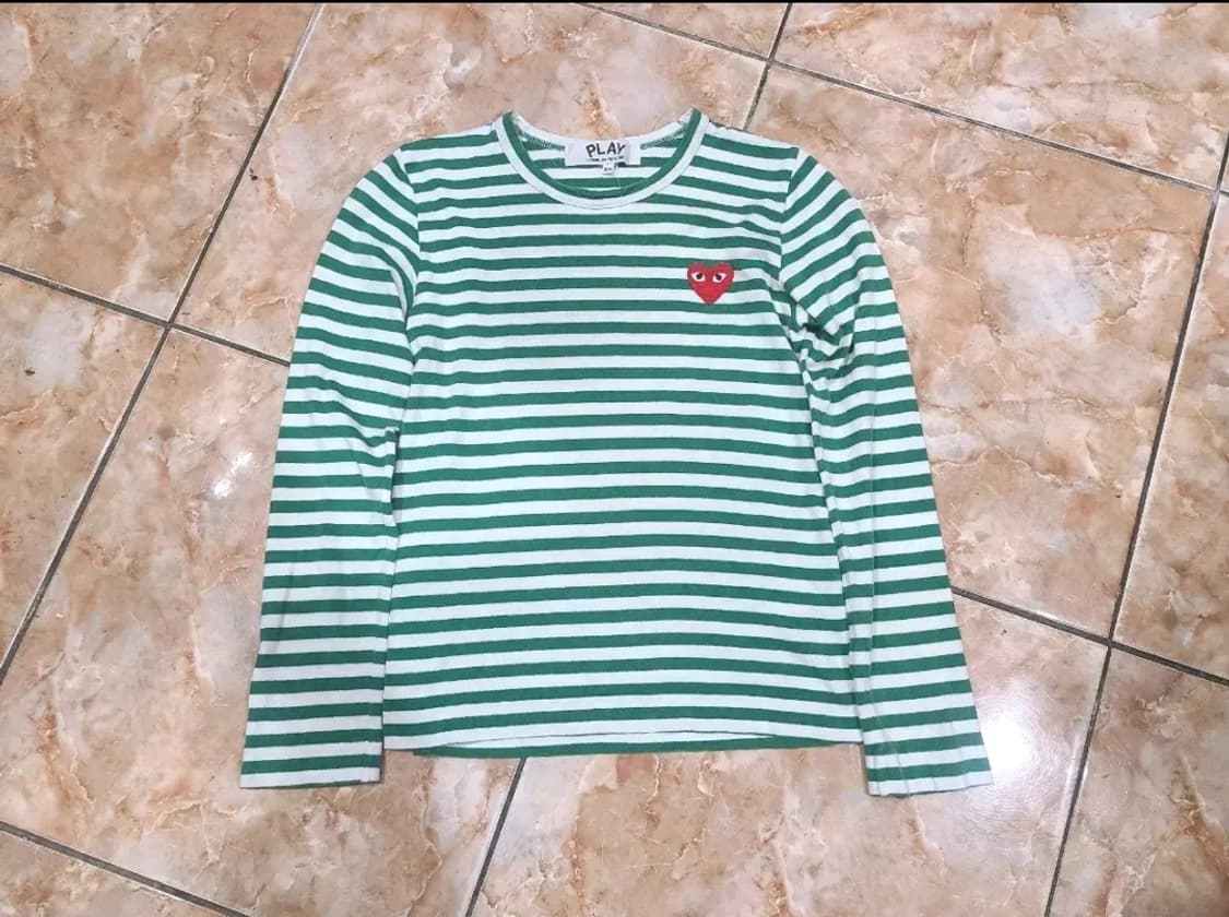 꼼데가르송 플레이 스트라이프 롱슬리브 티셔츠 상품이미지2