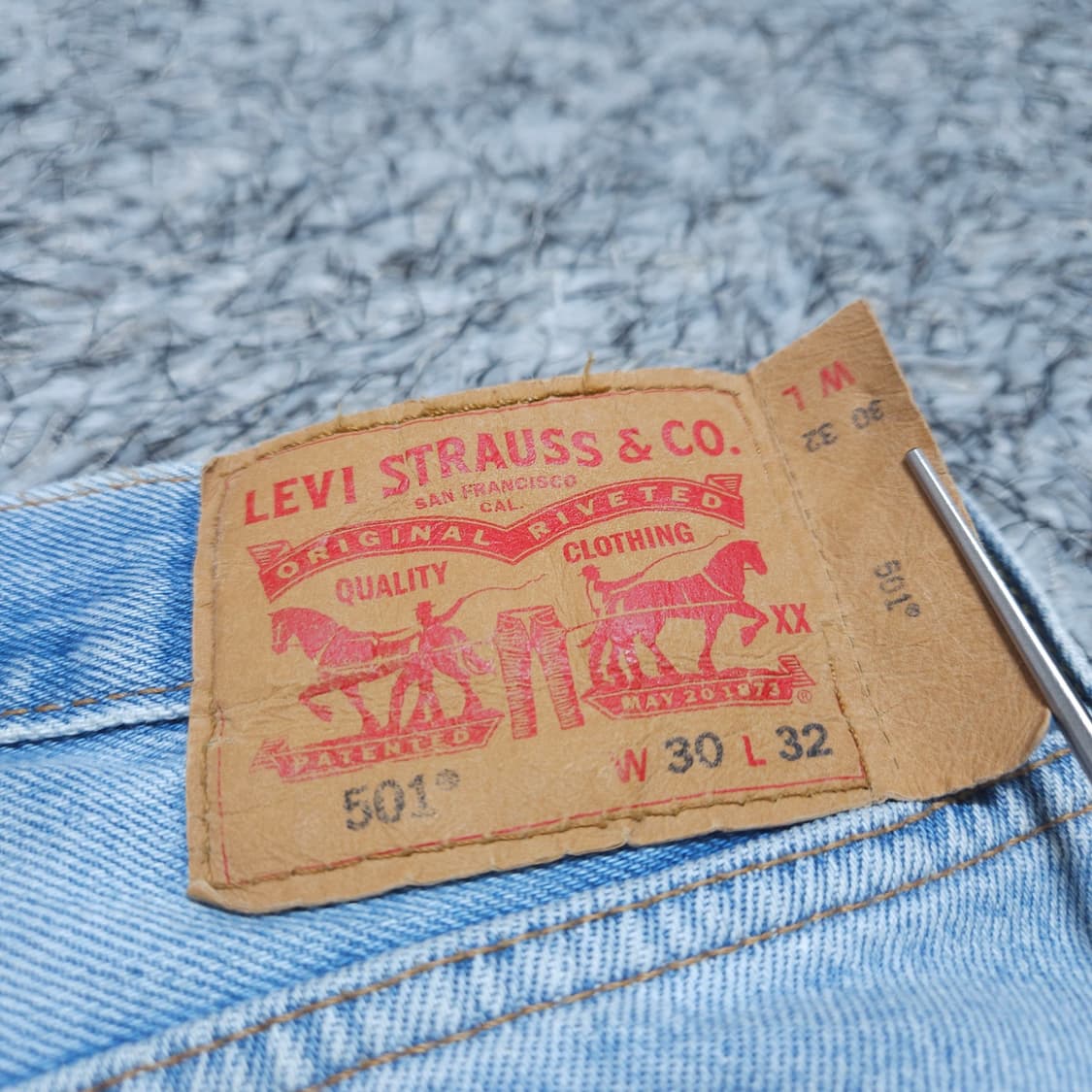 리바이스501) 30/32 남자 일자핏 연청바지 / 왕눈이샵 상품이미지7