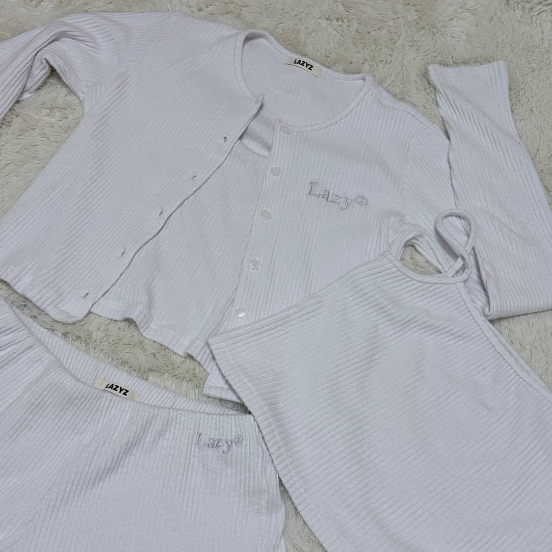 레이지지 스너기 셋업 (나시+가디건+팬츠)  상품이미지5