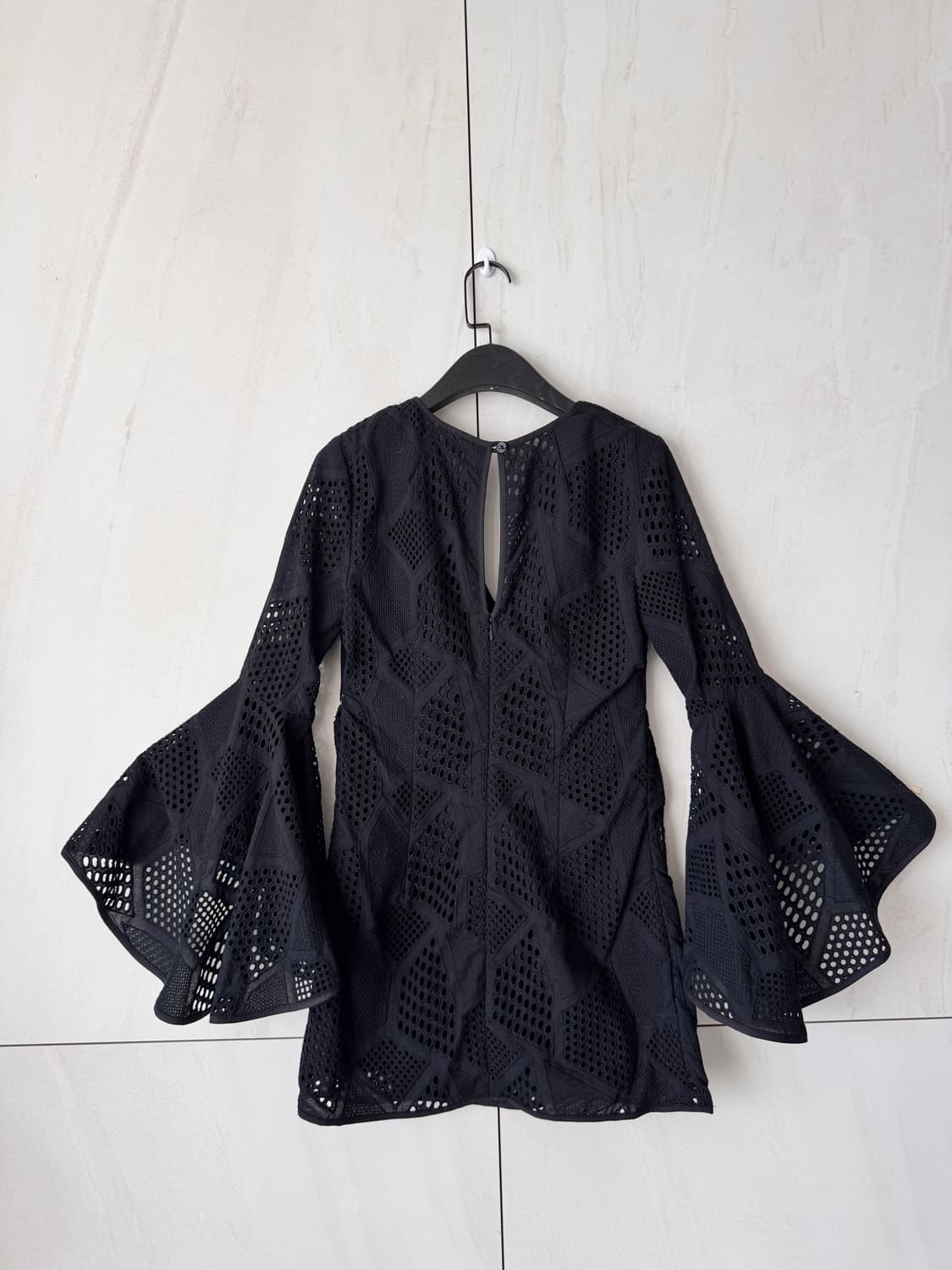 새상품 Milly 블랙 레이스 프릴 블라우스&미니 원피스 Size 2 상품이미지8