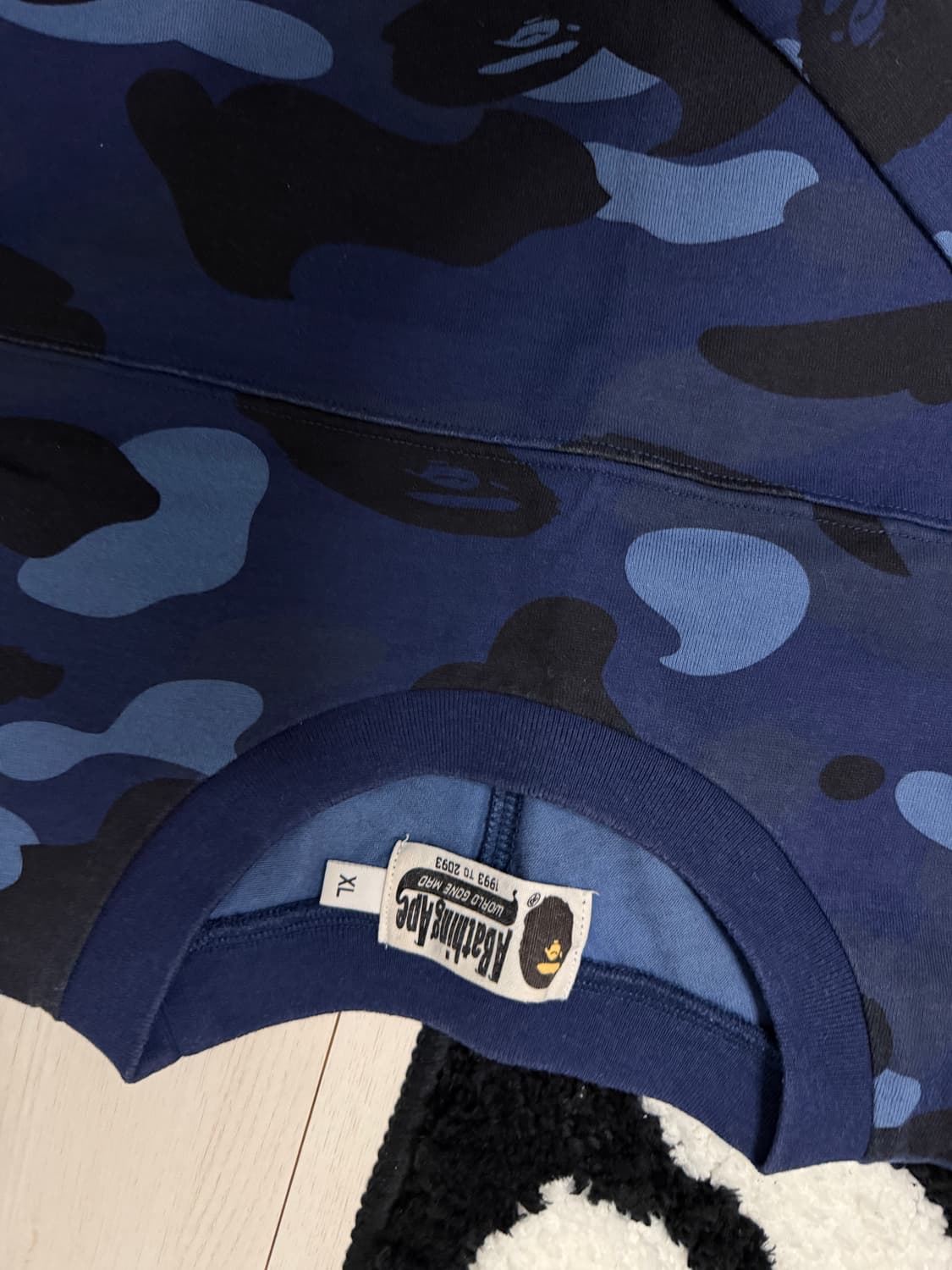 베이프 블루 카모 롱슬리브 XL 상품이미지3