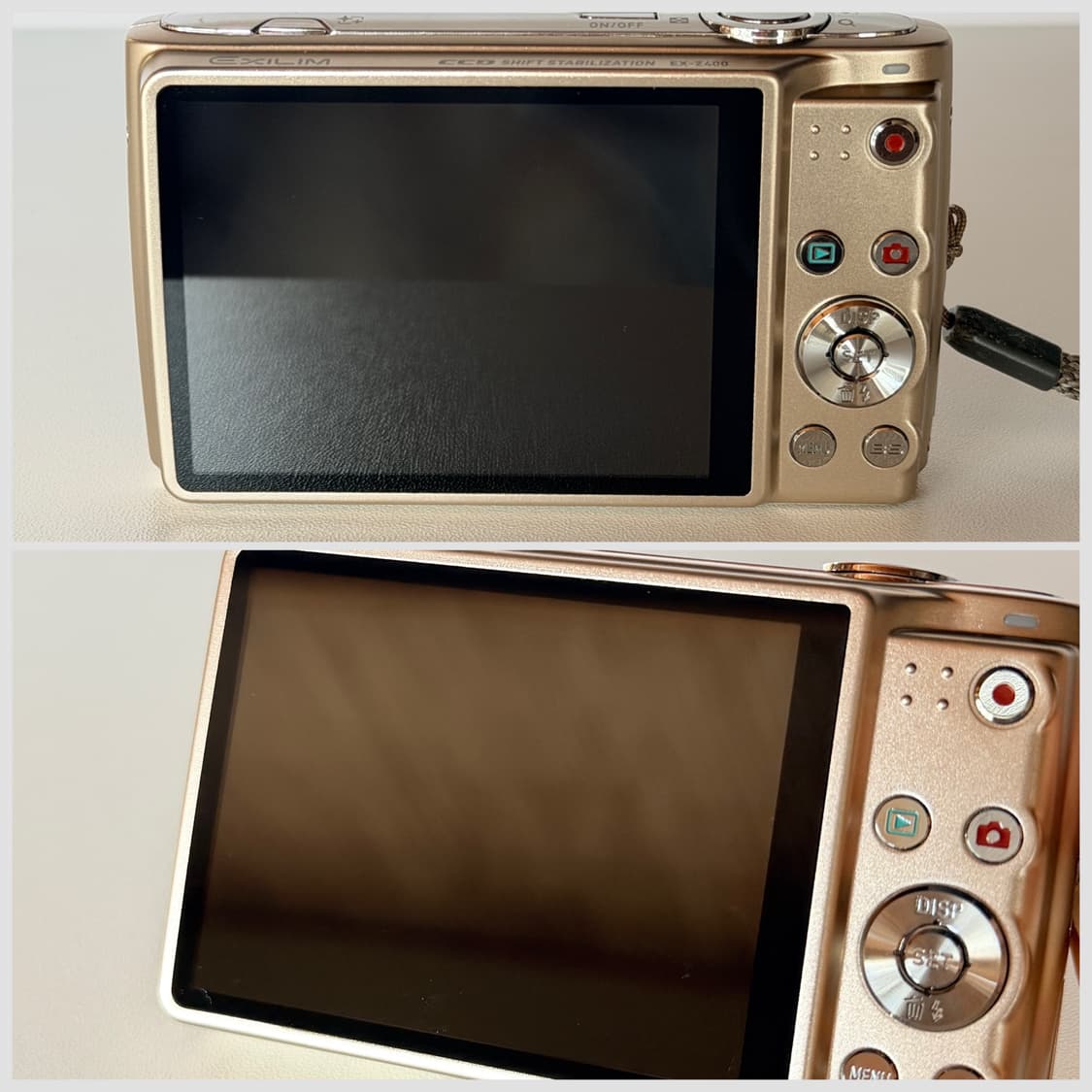 ✨태연 픽 최상급 풀박셋✨카시오 엑슬림 EX-Z400 골드 빈티지디카 상품이미지7