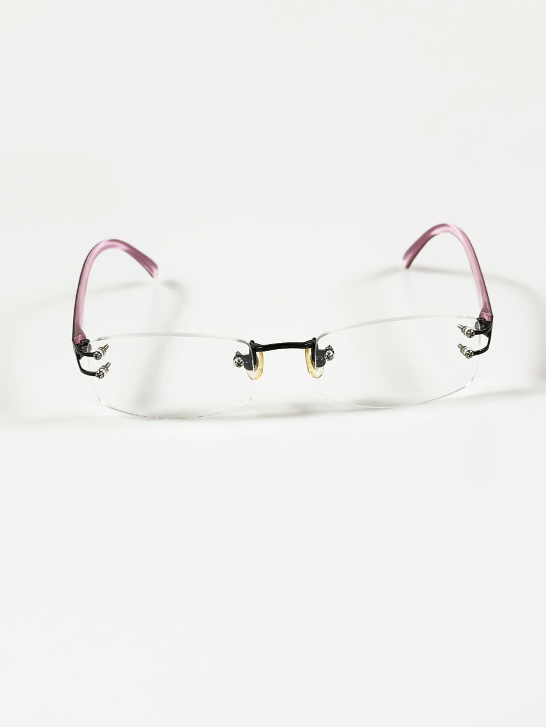 DARK 무테 스퀘어 프레임 빈티지 안경 상품이미지2