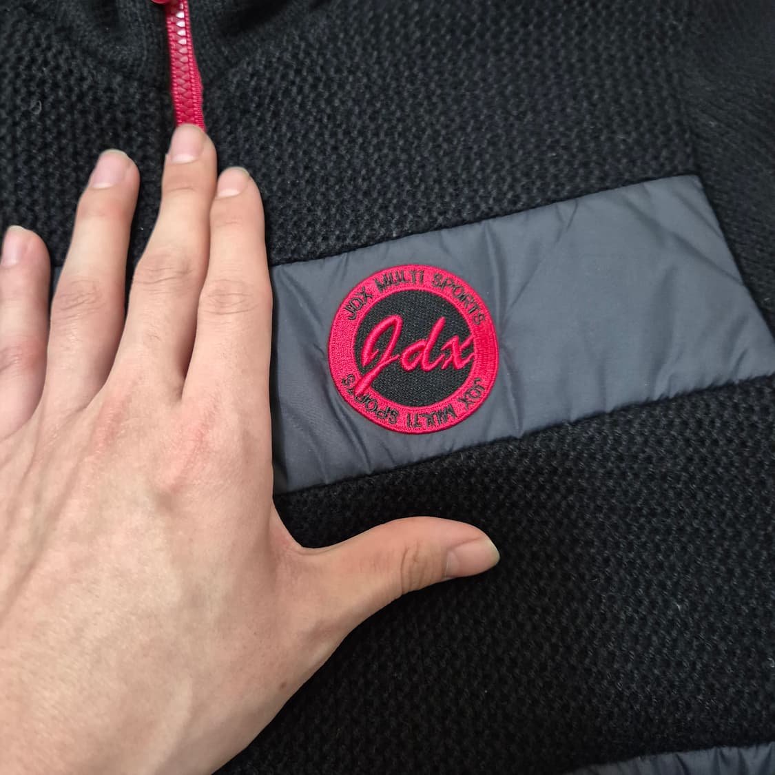 JDX 여성 골프웨어 자수로고 니트 자켓 상품이미지4