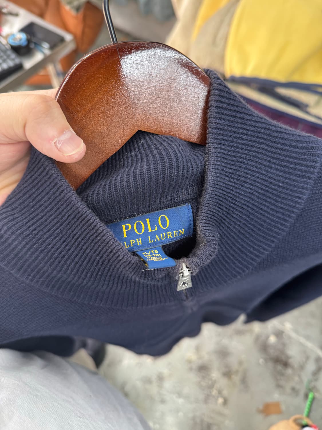 폴로 반집업 니트 상품이미지2