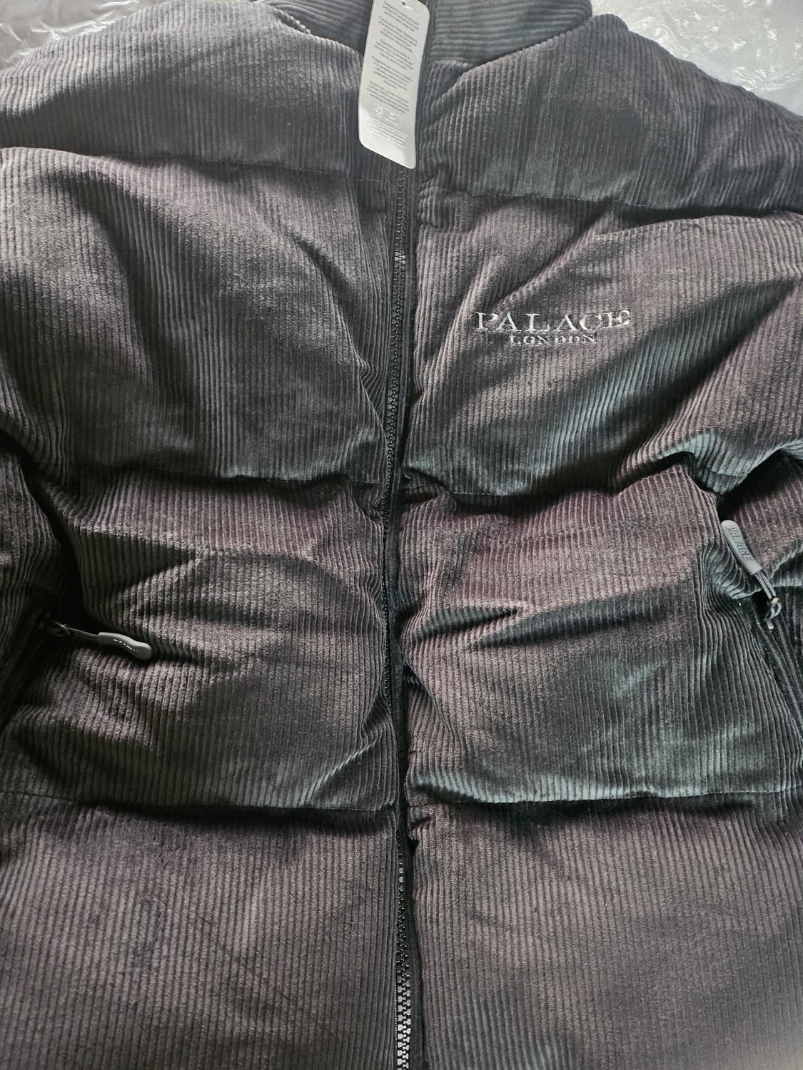 [M]팔라스 코듀로이 퍼퍼 자켓블랙 상품이미지2