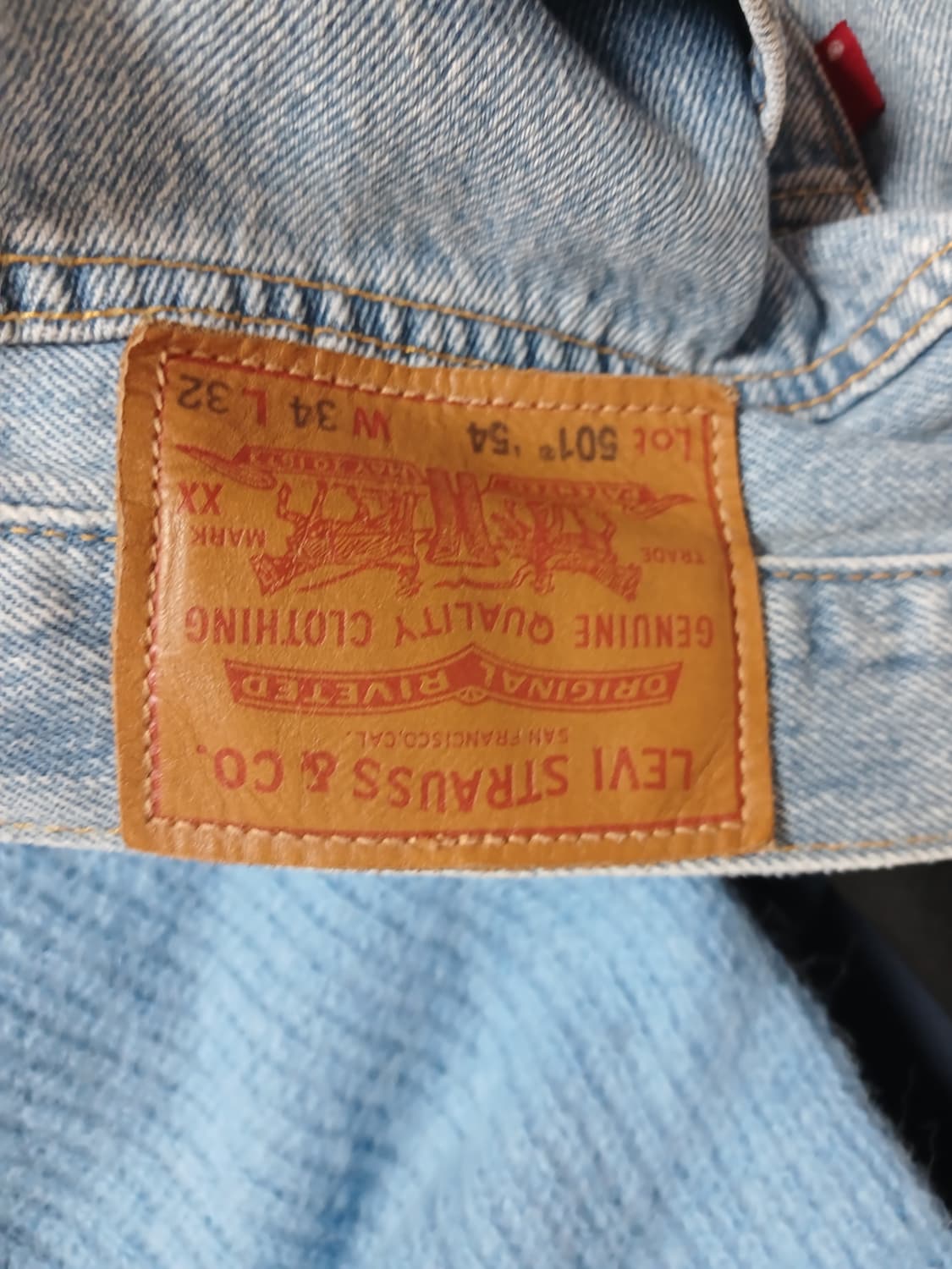 리바이스 프리미엄 데님 청바지34/32 상품이미지2