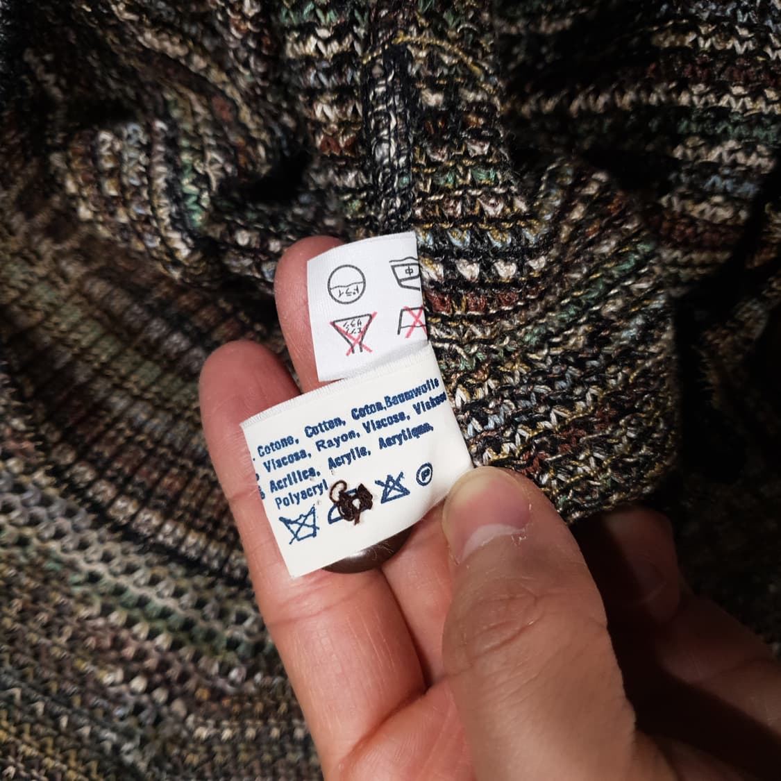 XL (105) 정품 미쏘니 멀티컬러 에스닉 니트 스웨터 가디건 상품이미지9