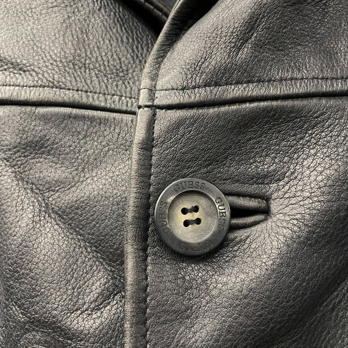 게스 GUESS 올드 클래식 리얼 레더 코트 자켓 상품이미지5