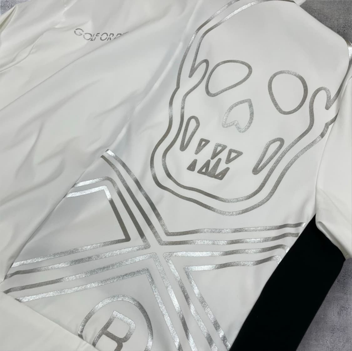 마크앤로나 Mark&Lona 화이트 일본판 스컬 후드 윈드자켓 L 상품이미지8