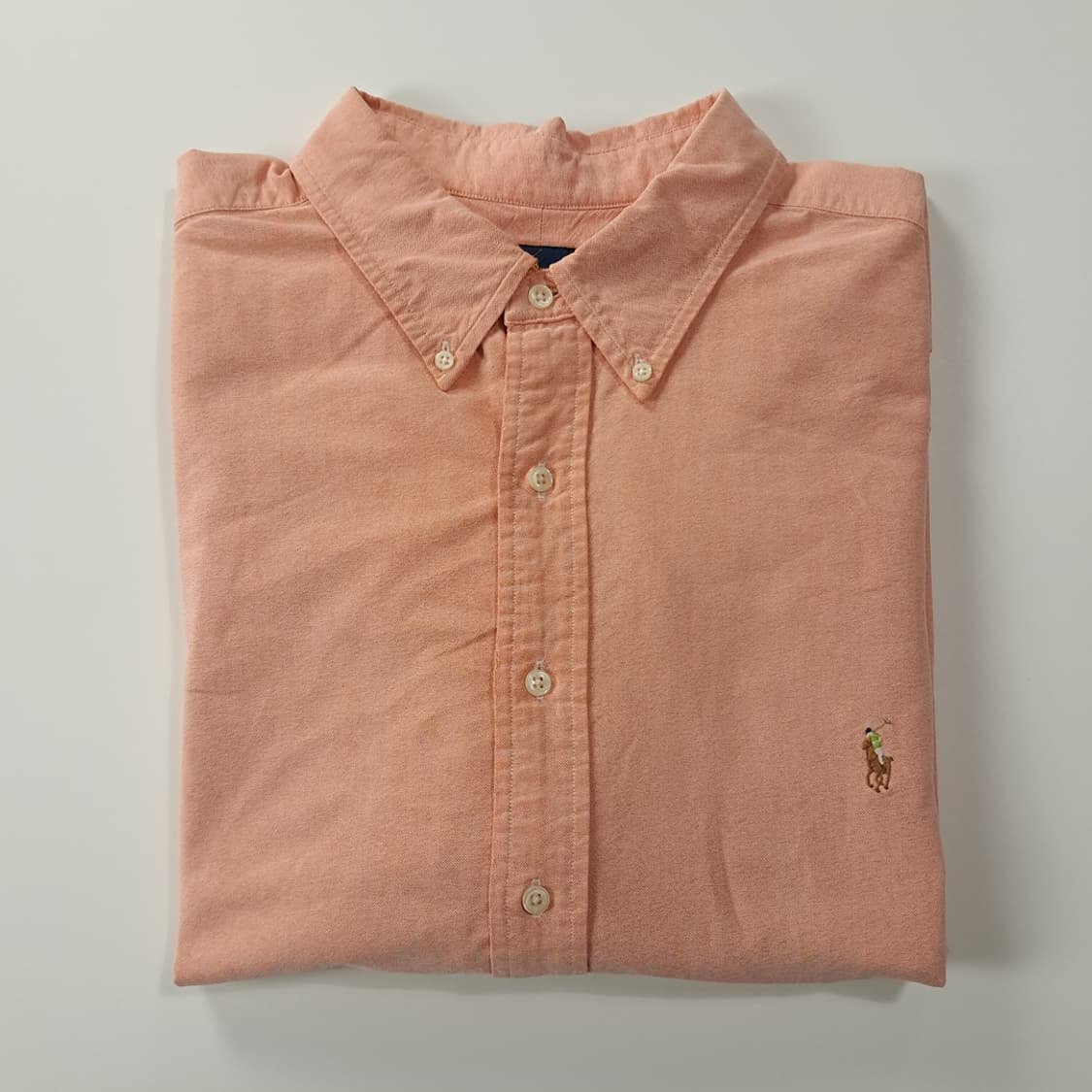 CK315 3XB 폴로 90s 멀티포니 오렌지피치 셔츠 남방 상품이미지7