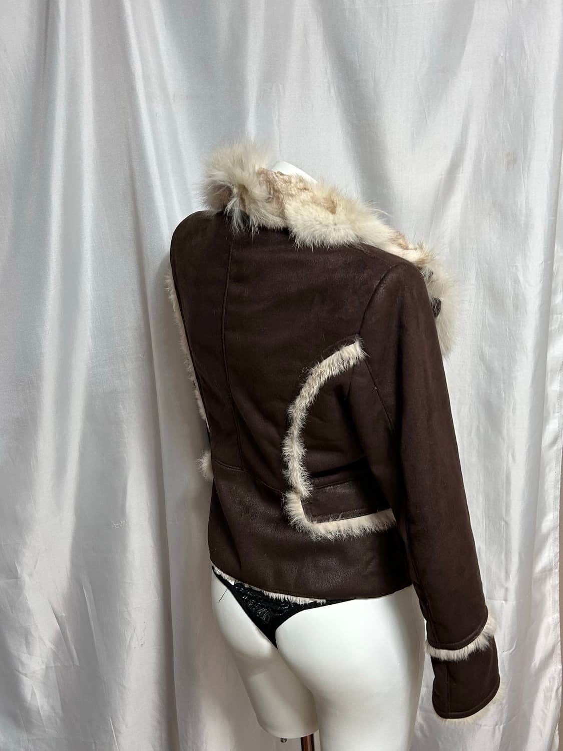 y2k real rabbit fur soft mustang 상품이미지8