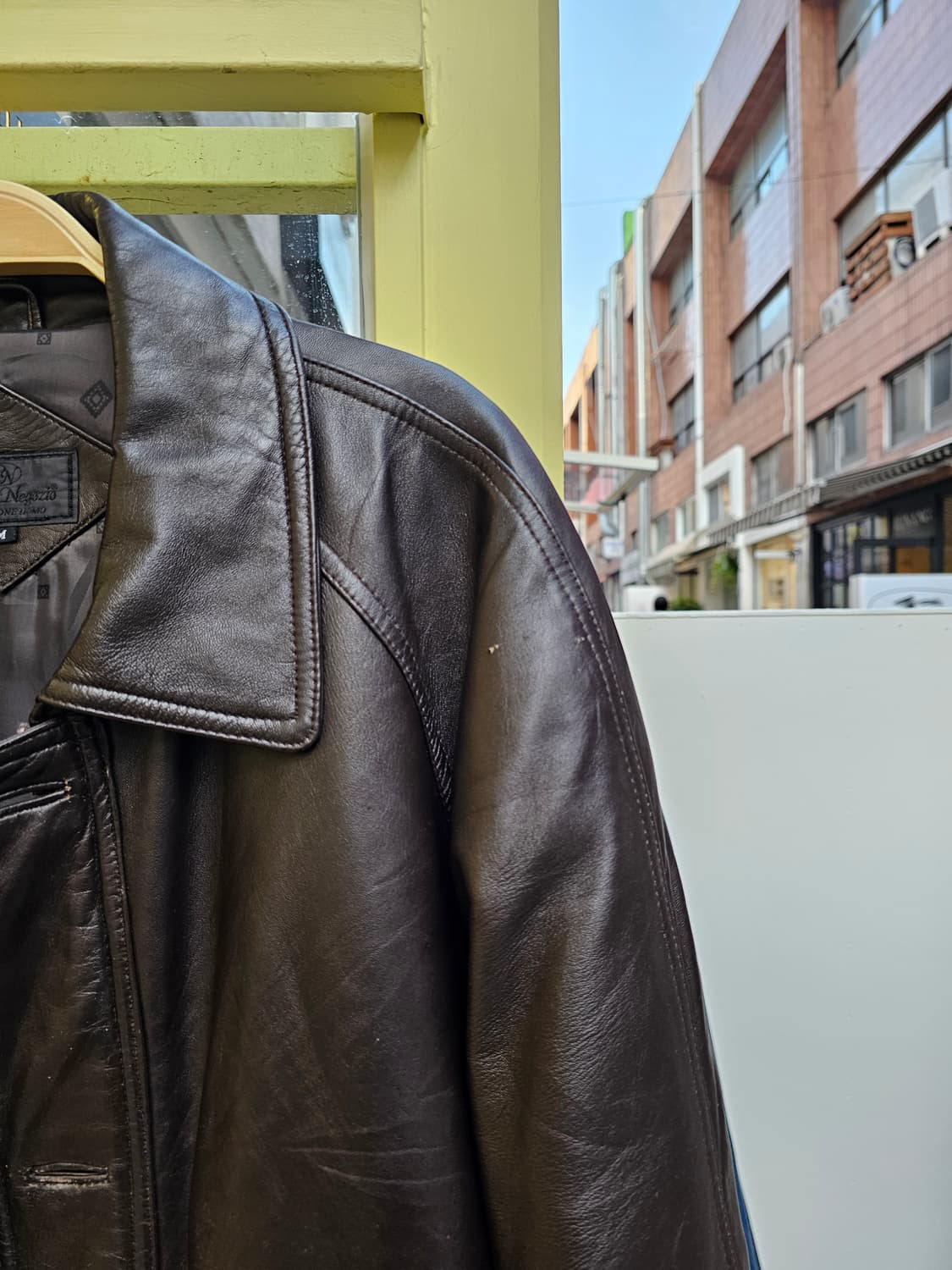 Italy 초코브라운 램스킨 자켓 상품이미지7