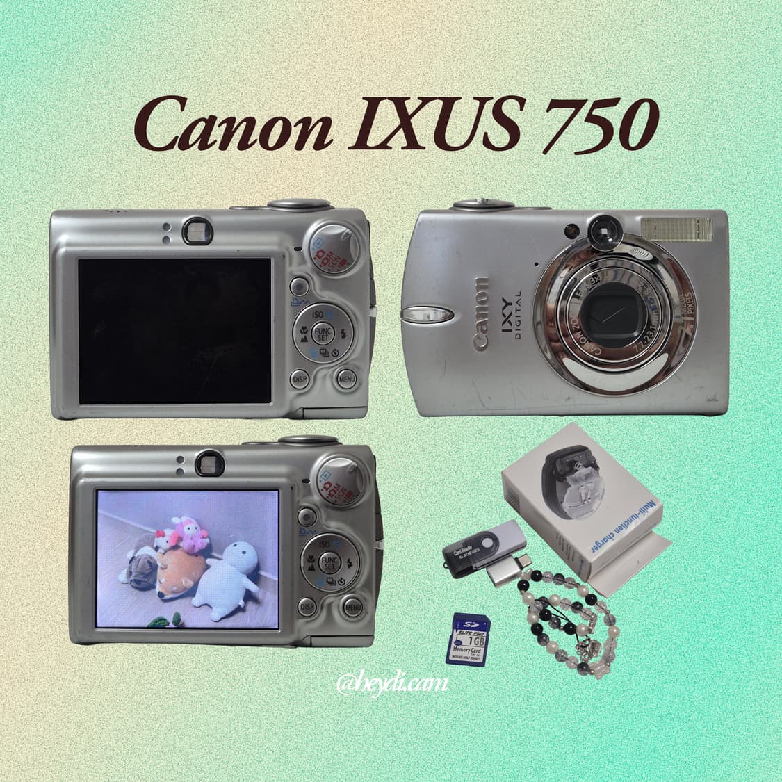 (아일릿 원희) 캐논 ixus750 IXY700 실버 상품이미지2