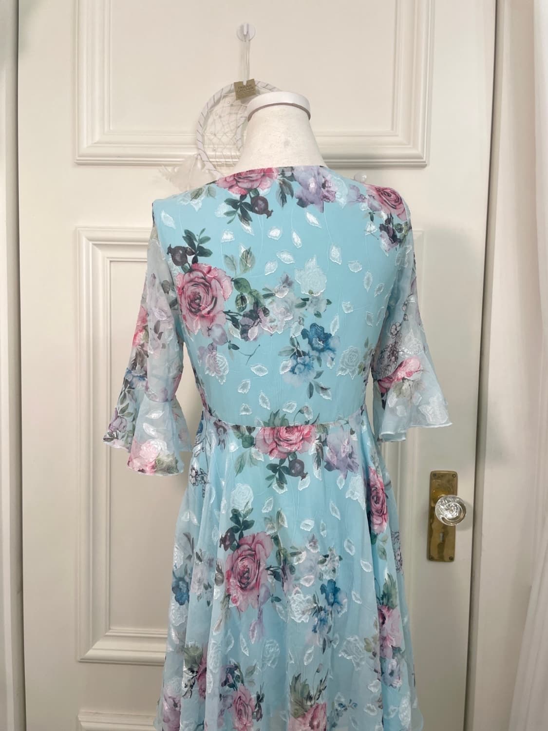 mint blue flower ruffle summer opc 상품이미지4