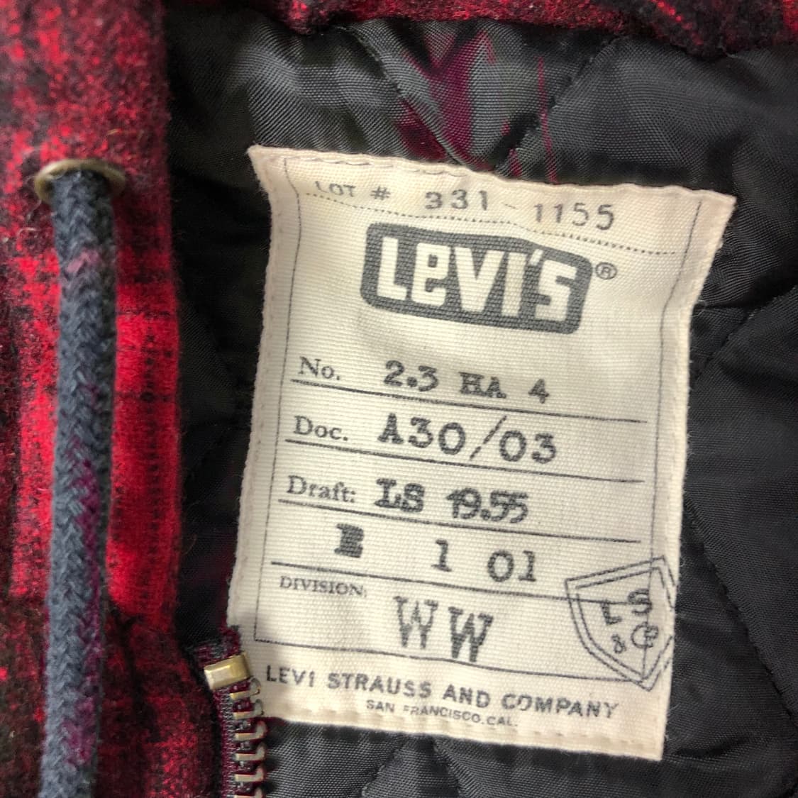 리바이스 체크 후드자켓  상품이미지5