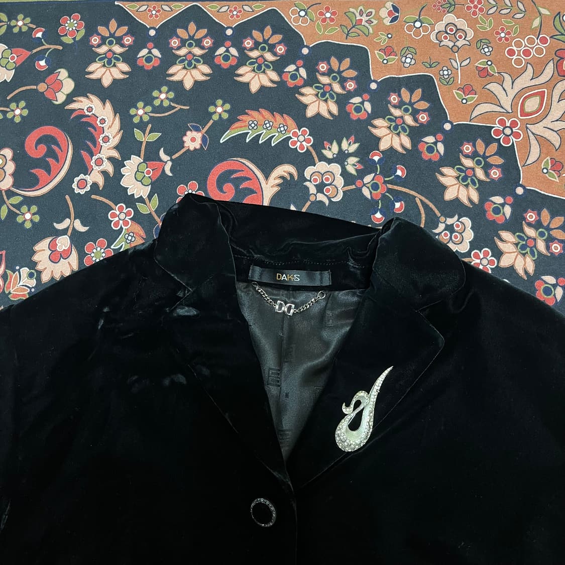 닥스 런던 여성 벨벳 싱글 블레이저 자켓 91-160 상품이미지2