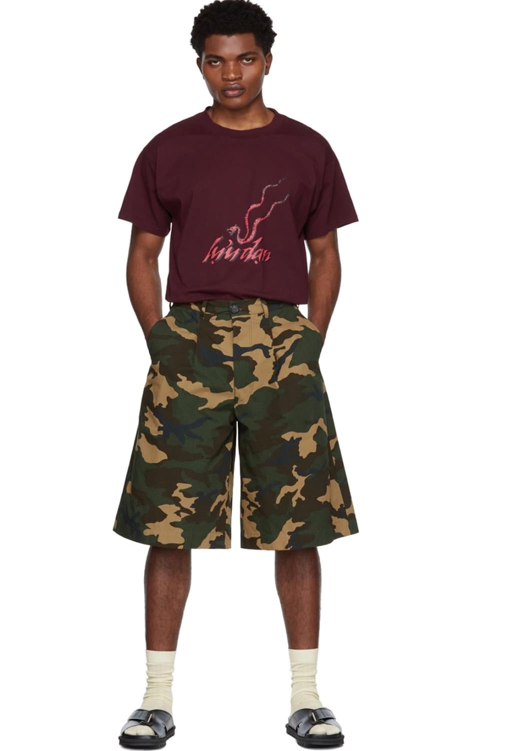 Lu'u dan ssense exclusive Camo Shorts 46 상품이미지1
