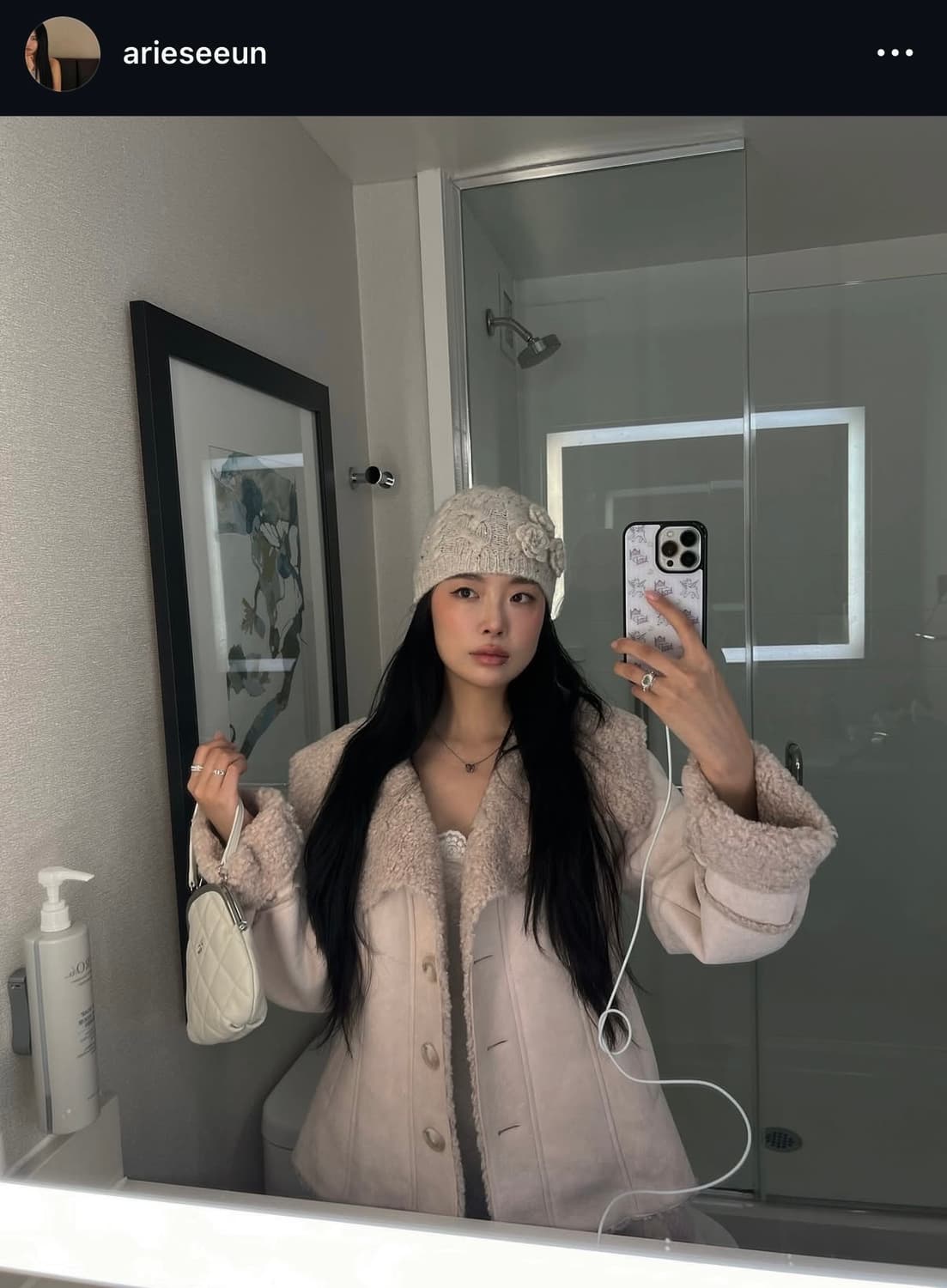 쓰리타임즈 flower spangle beanie 상품이미지2