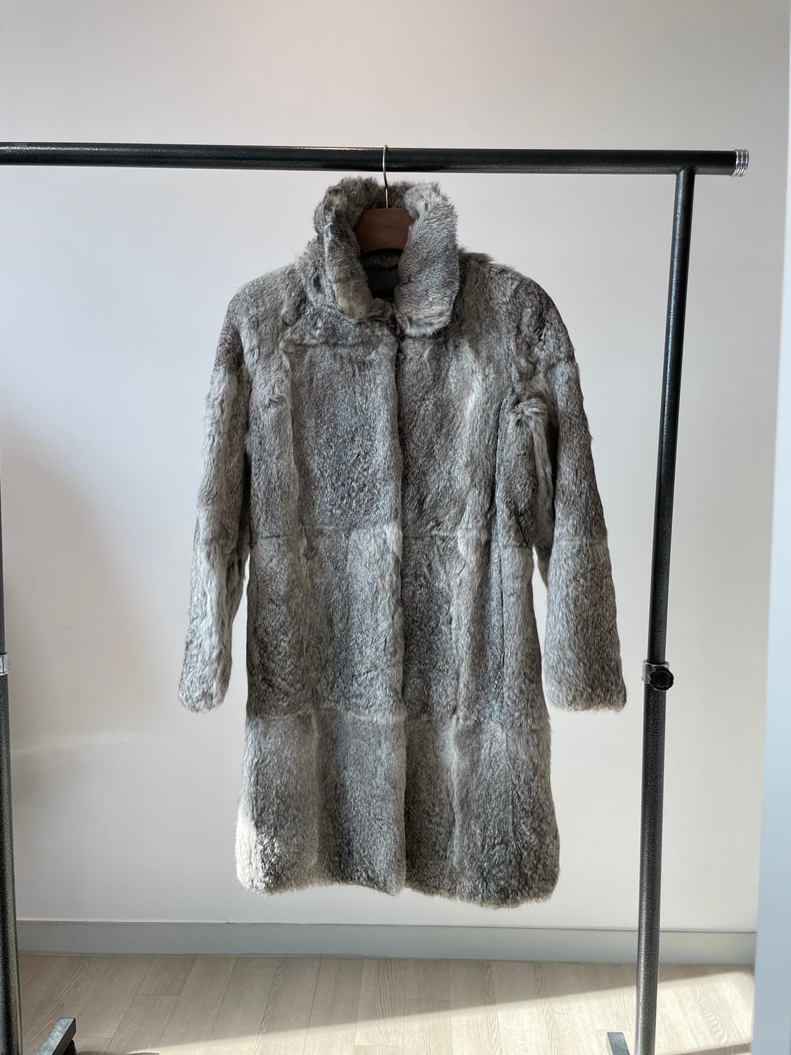 System 시스템 토끼털 롱 퍼 자켓 상품이미지1