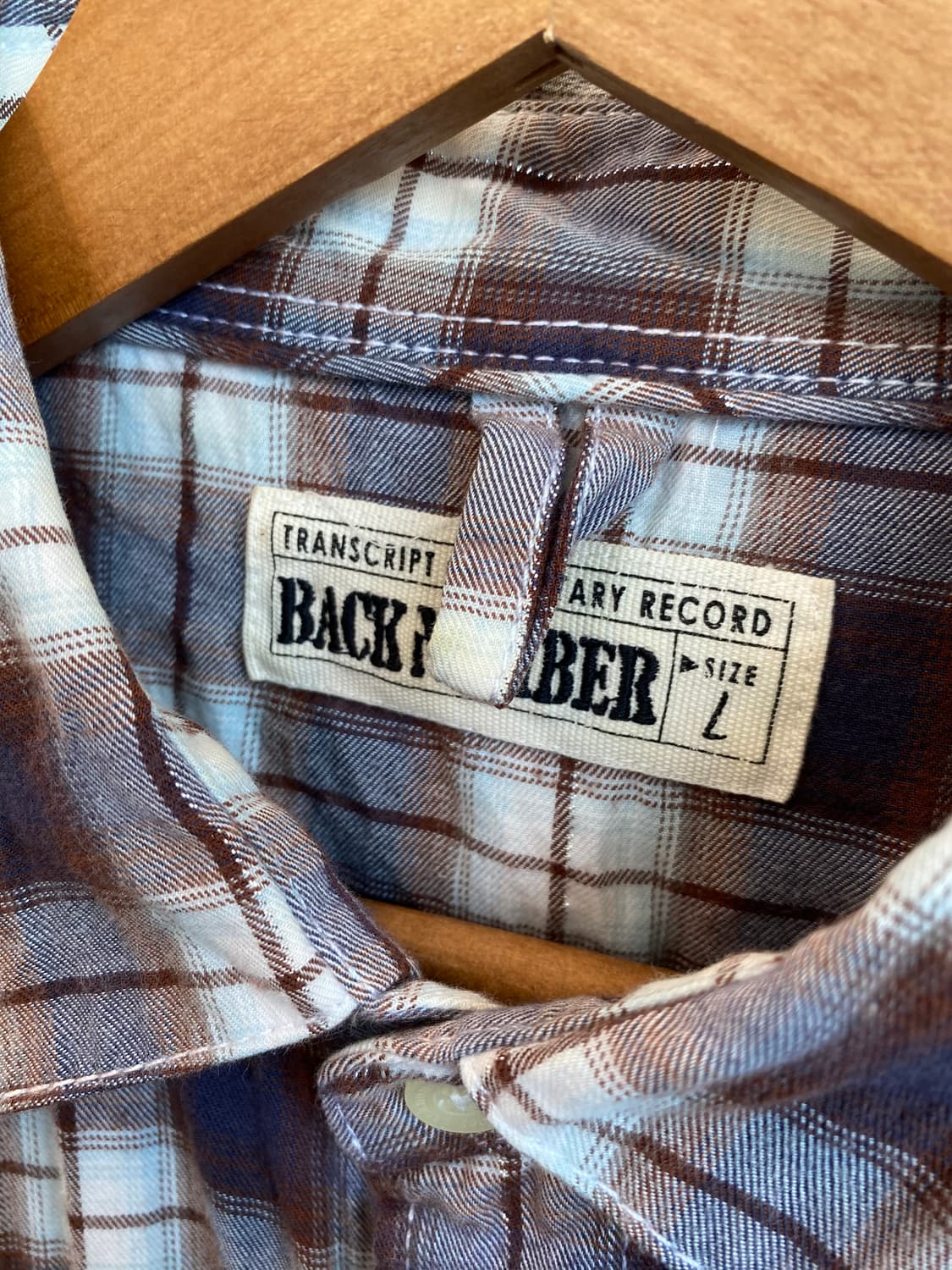BACK NUMBER 체크 웨스턴 셔츠(MEN L) 상품이미지6