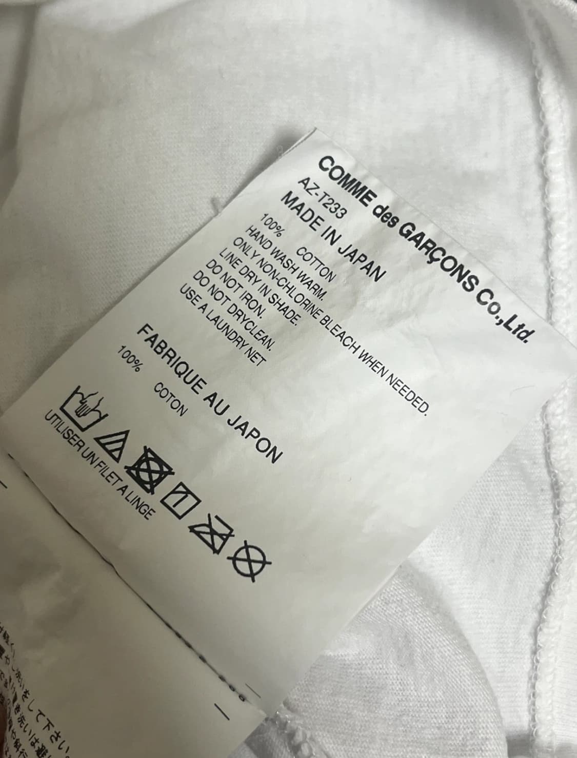 플레이 꼼데가르송 폴카 닷 다트 도트 빅 하트 티셔츠 화이트 M 상품이미지4
