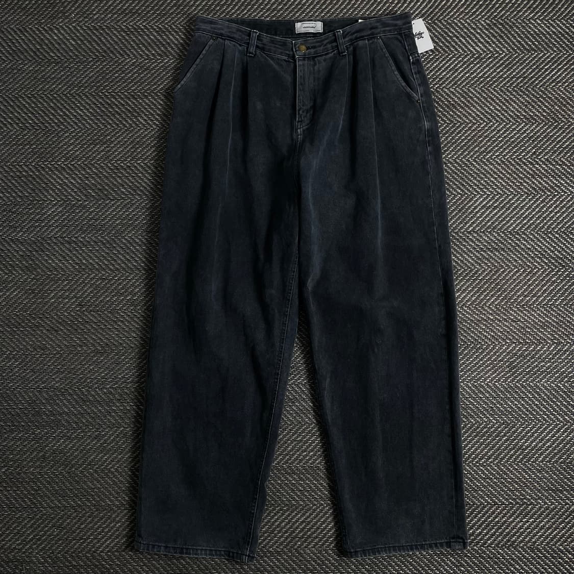 비바스튜디오 블랙 와이드 데님 팬츠o 3408 상품이미지1