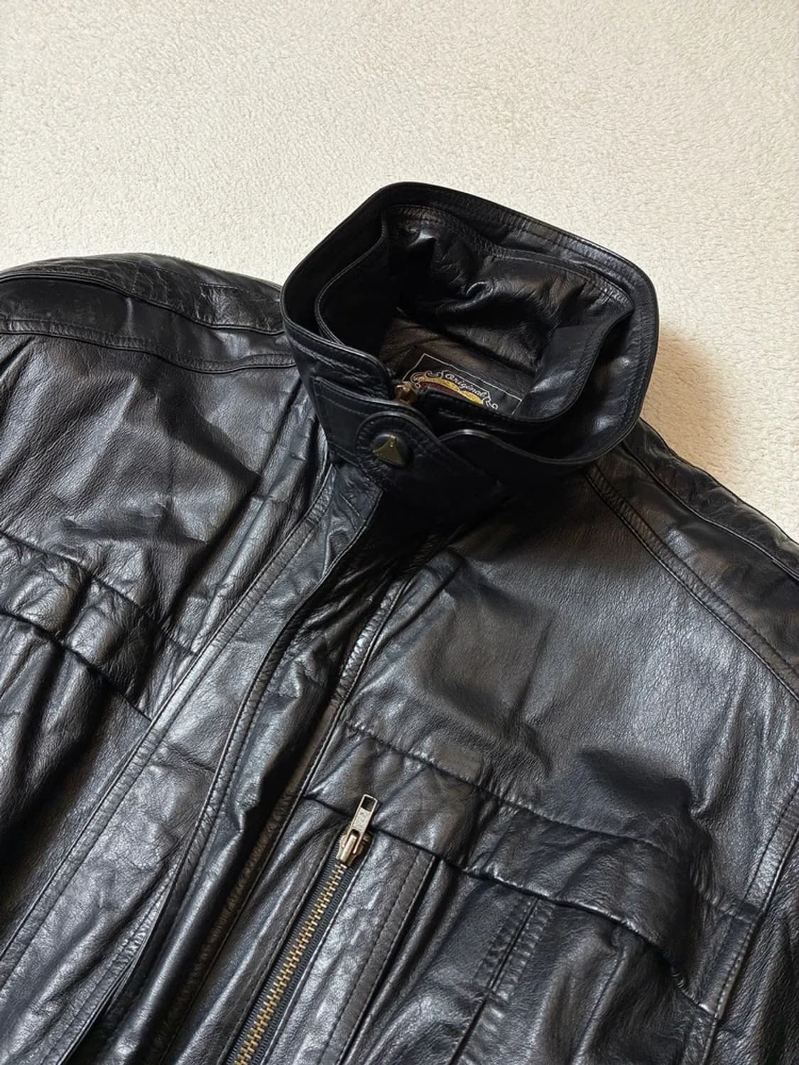 GRAND TRADE 00's 유틸리티 양가죽 헌팅 자켓 PN7667 상품이미지3