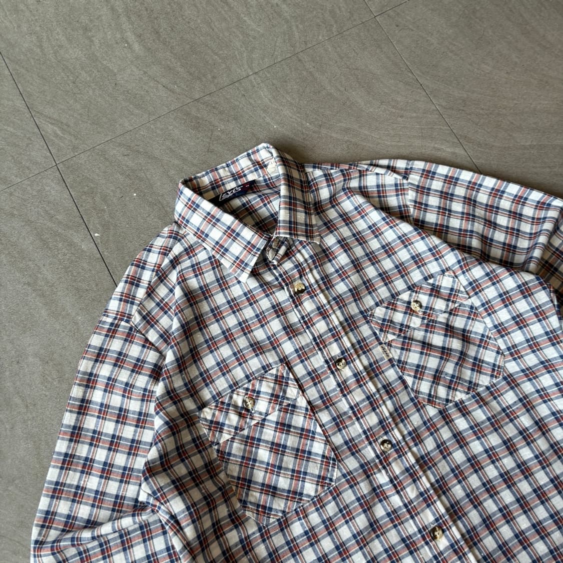 80년대 미국 생산 리바이스 정품 체크 셔츠 상품이미지2