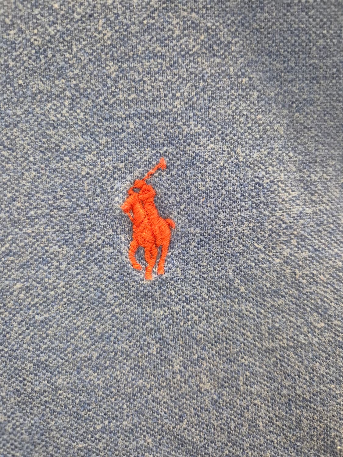 폴로 랄프로렌 커스텀 핏 카라티 블루 L 상품이미지4