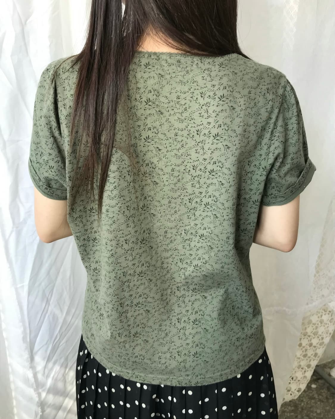 Kaiteki 잔꽃무늬 블라우스 상품이미지3