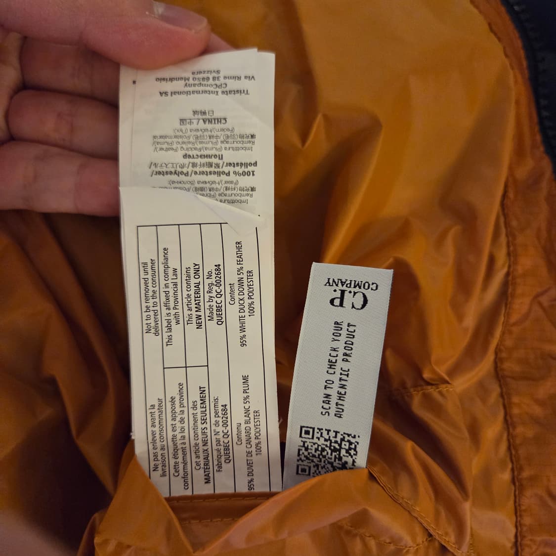 Cp컴퍼니 dd쉘 오렌지 L 상품이미지5