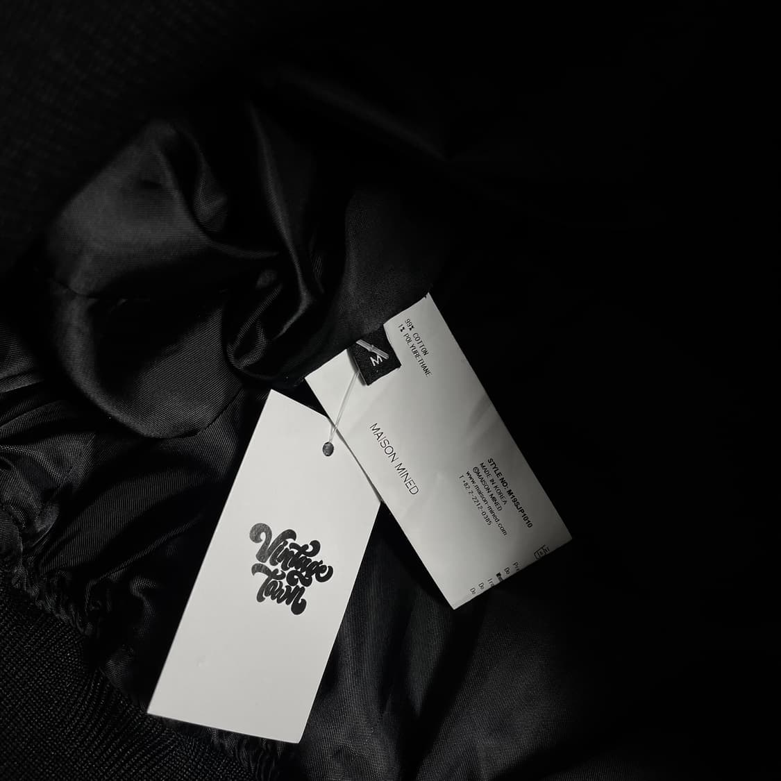 메종미네드 ma-1 플라이트 블루종 블랙o 2833 상품이미지5