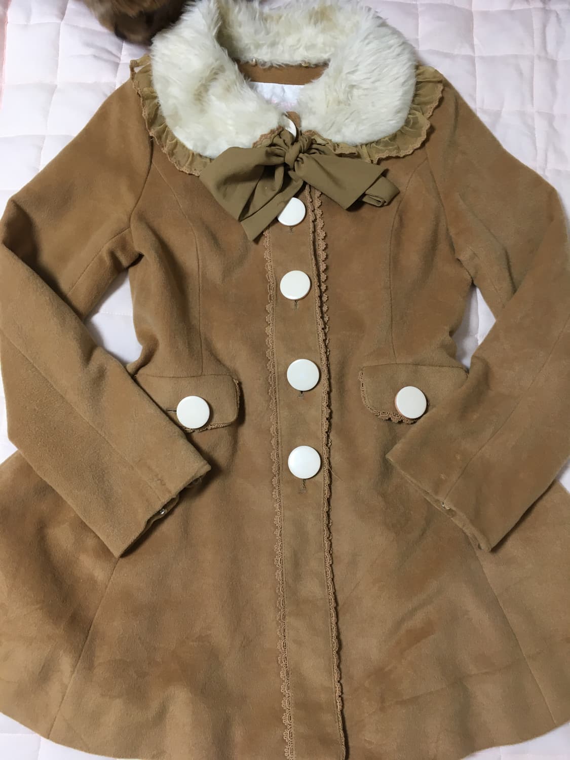 리즈리사 라떼갸루 퍼 코트 히메갸루 히메카지 상품이미지1