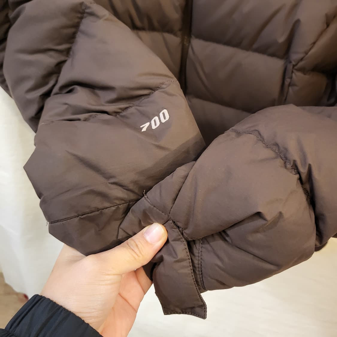 노스페이스 700 초코 브라운 패딩 눕시 자켓 상품이미지6