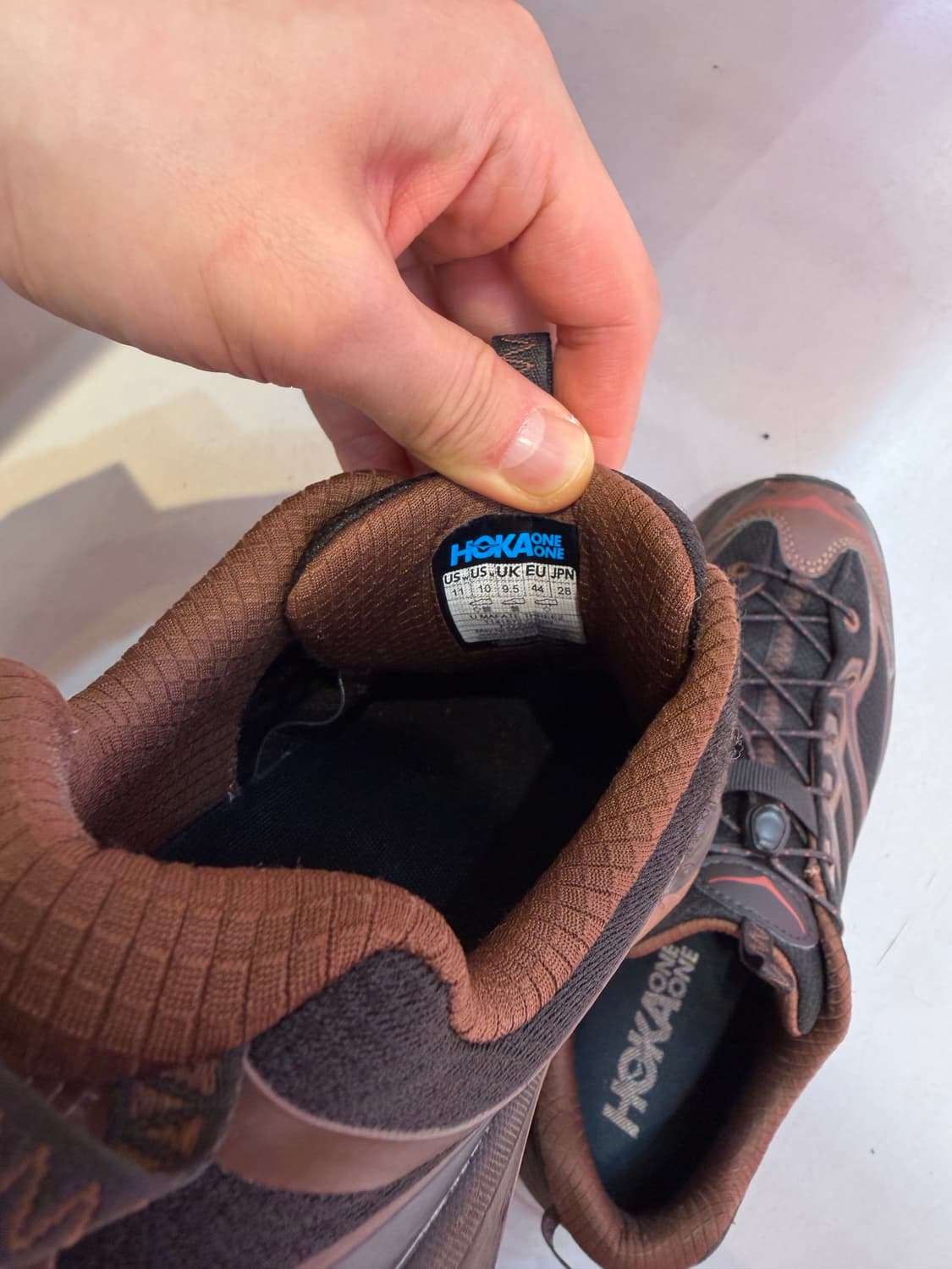 호카 마파테 쓰리 2 캐스트 아이언 미네랄 브라운 280 사이즈  상태  상품이미지6