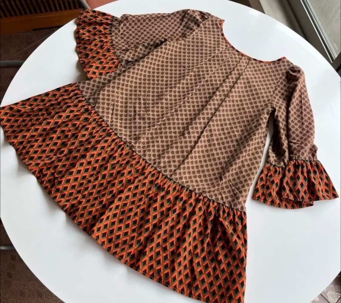 빔즈 Ray BEAMS 벨소매 프릴원피스 블라우스 상품이미지3