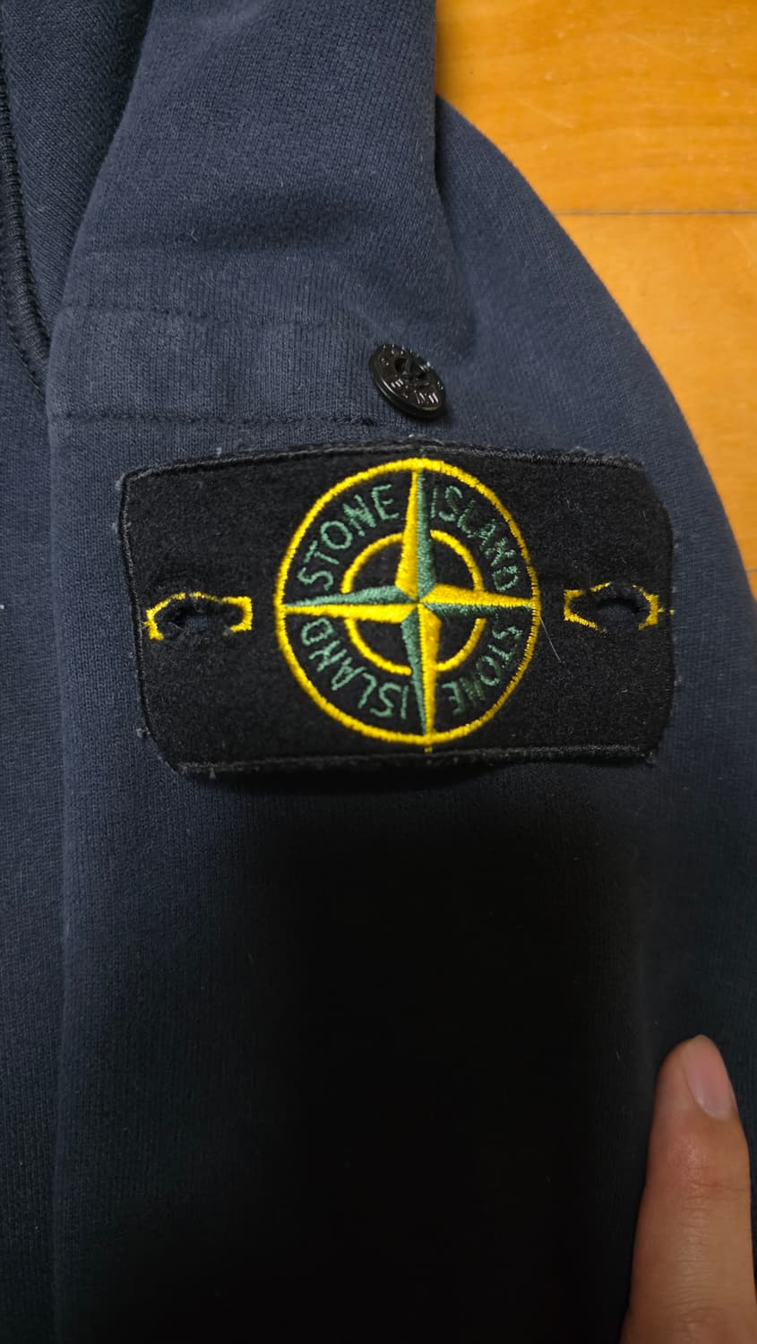 [m]스톤아일랜드 후드티 네이비 상품이미지2