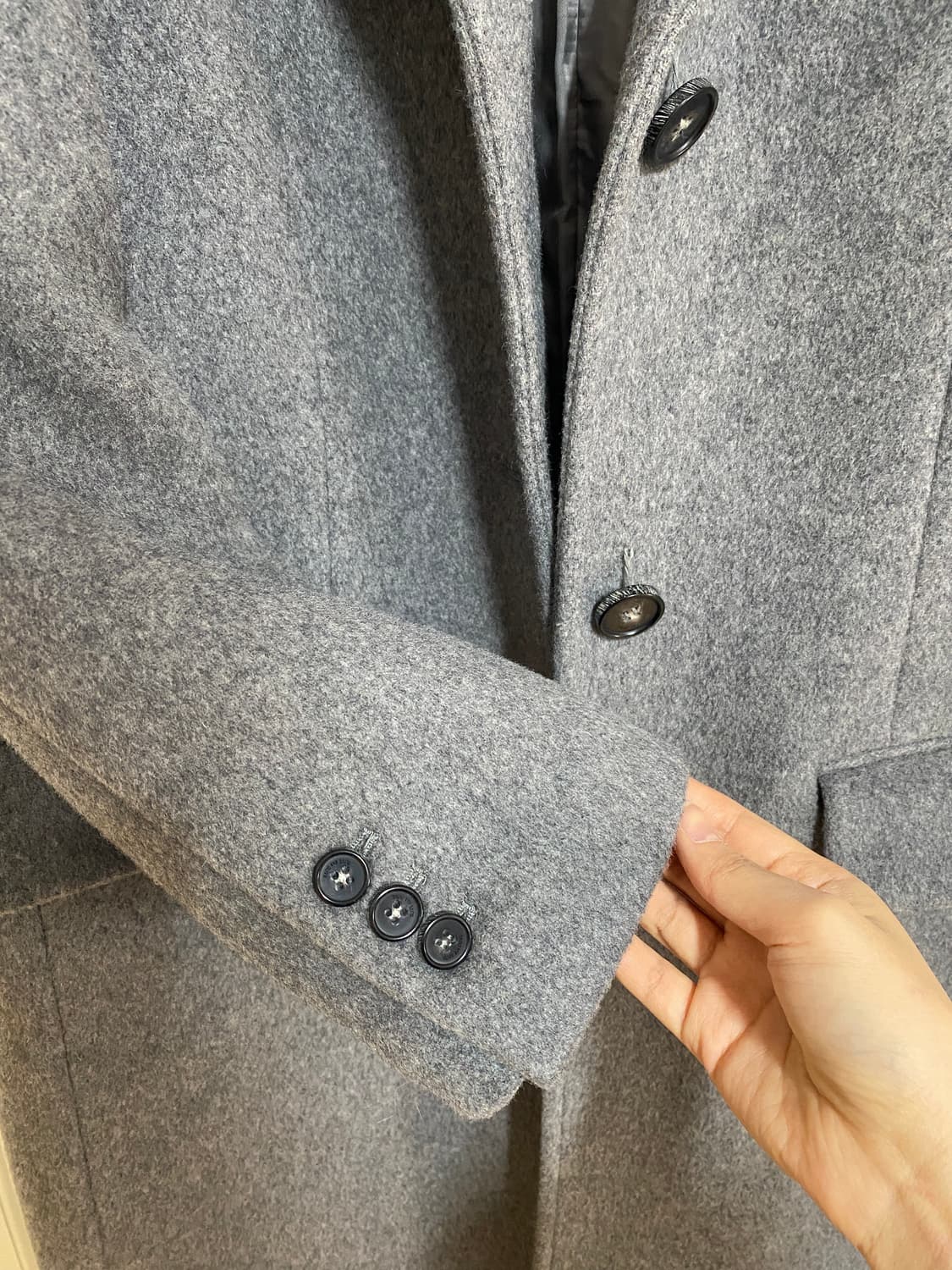 올리브데올리브 하승리, 박하나 착용 울 블렌드 싱글 코트 상품이미지8