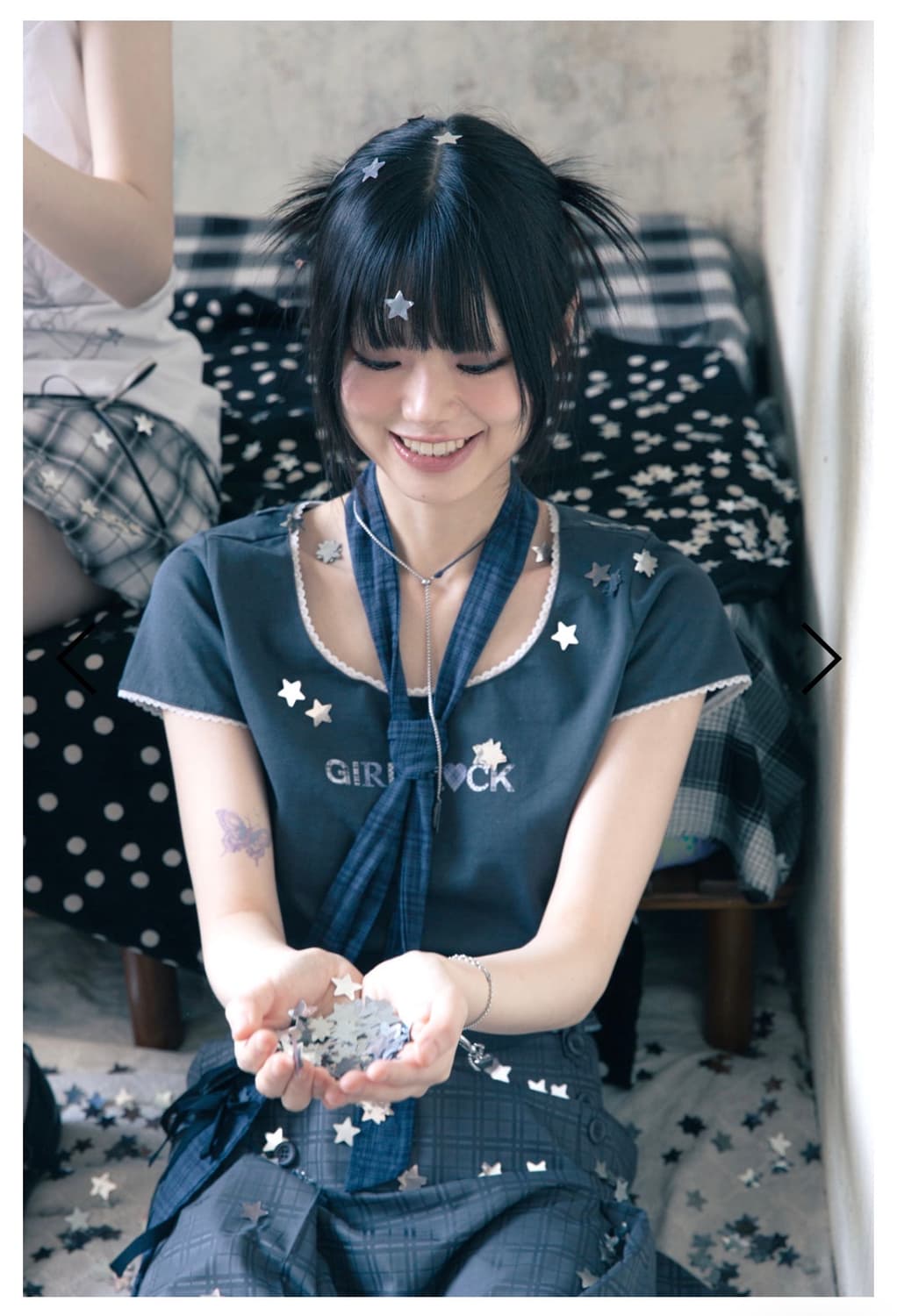 Girl rock T (Charcoal) 상품이미지2