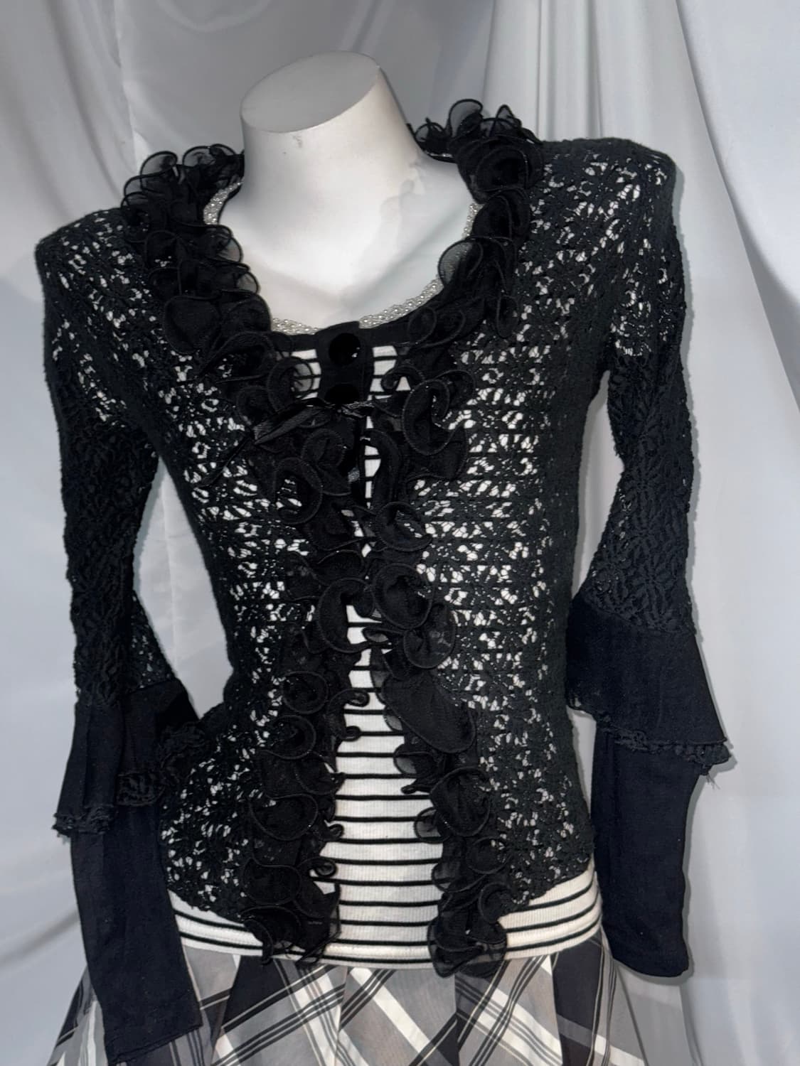 데일리 무채색 체크 유카리깔 코디세트 상품이미지8