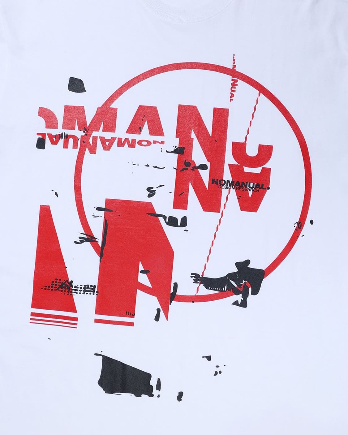 노매뉴얼 프린트 반팔 티셔츠 XL 상품이미지5