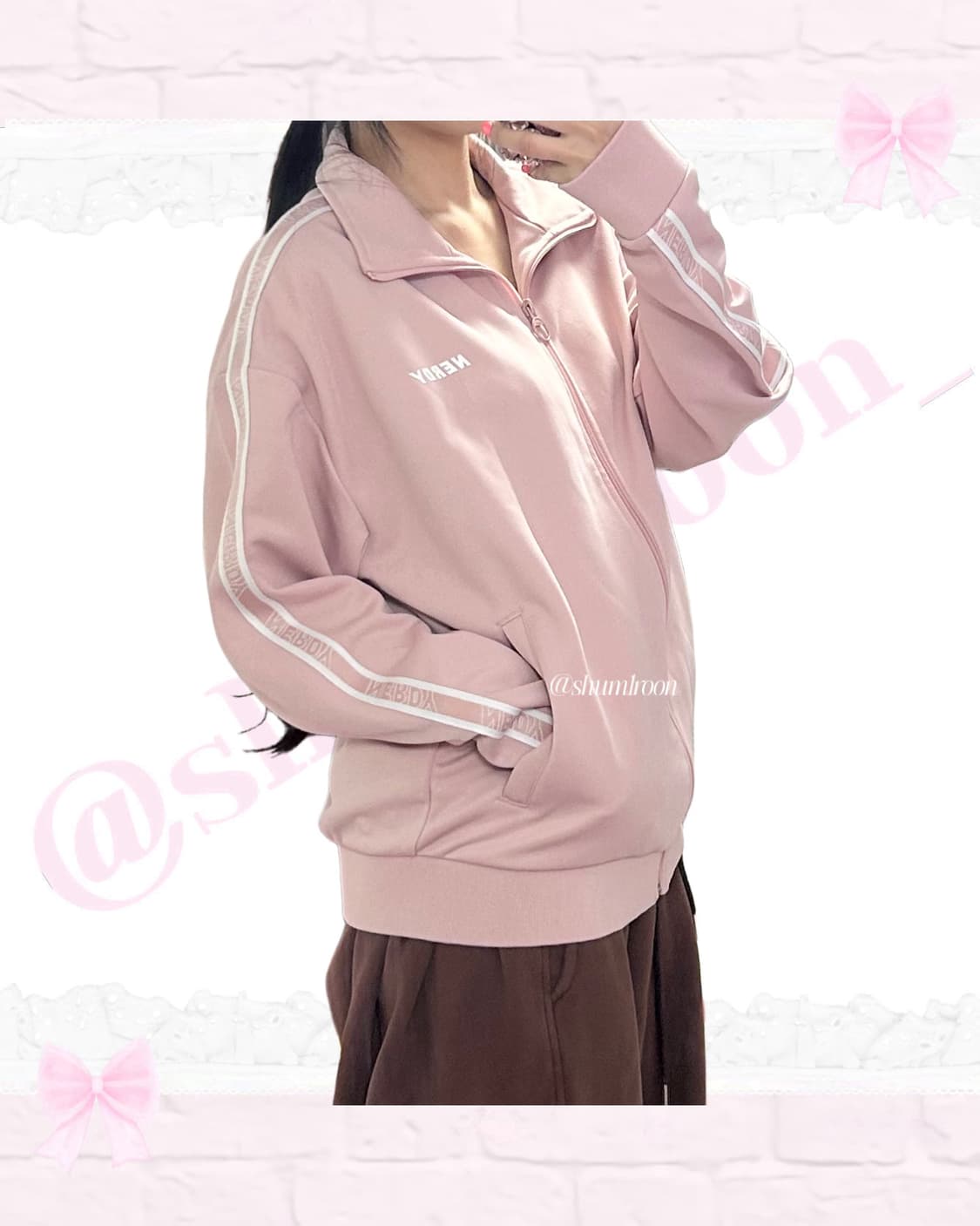 널디 순수핑크 트랙 져지 상품이미지3