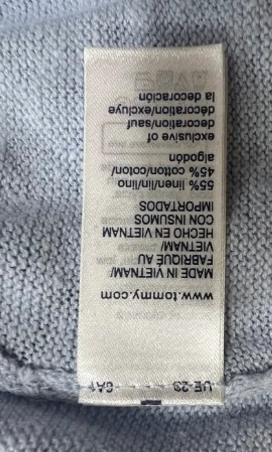 타미힐피거 남성 라운드 린넨코튼니트 S 상품이미지5