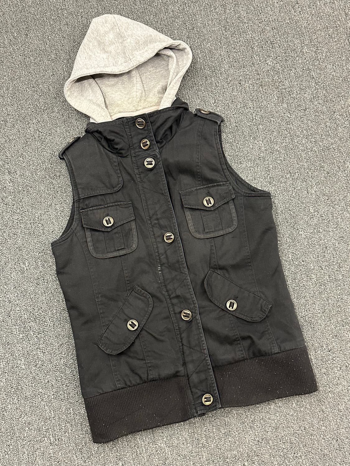 M)Japanese vintage 여성 유틸리티 후드 베스트 상품이미지2