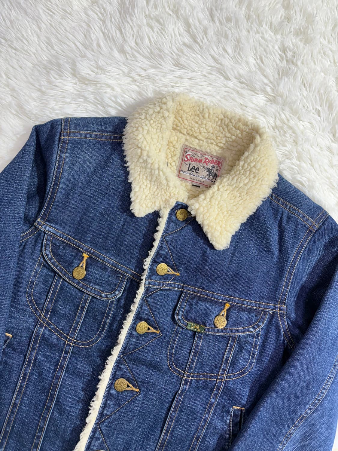 Lee 90’s JAPAN STORM RIDER 양털 데님 자켓 상품이미지4
