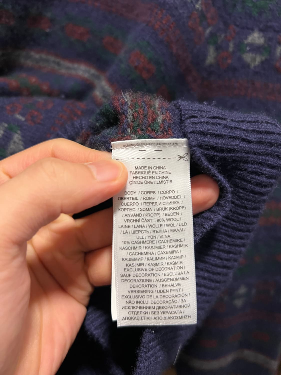 [S]폴로 랄프로렌 매장판 페어아일 패턴 울 니트 상품이미지5